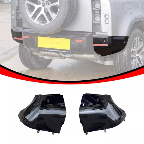2pcs rear black bumper - black, corner