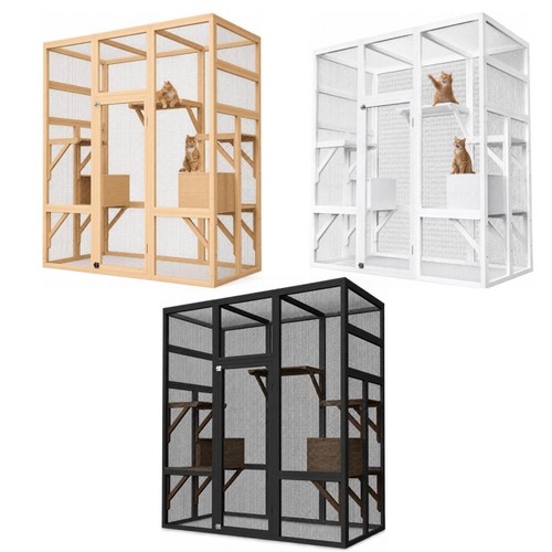 Wooden cat house - wooden,