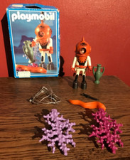 PLAYMOBIL 3949 HARD HAT DEEP SEA DIVER BOXED (Nearly complete!)