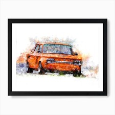 NSU TT Art Print Framed Wall