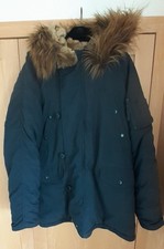 Alpha Industries Explorer Parka Large Blue