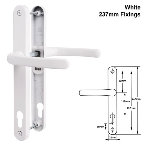 Upvc door handle pair - upvc,