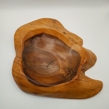 Teak Root Bowl, Trinket Dish , Hand Turn Wood Bowl 