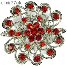 New silver flower pin - new,