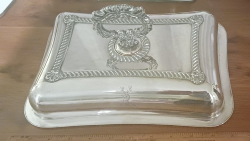 Antique entree dish old - entree, dish,