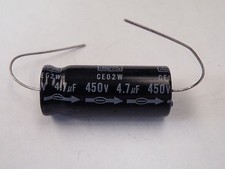 Axial Electrolytic Capacitor 450V 4.7uF Valve Equip Etc A450-4u7 6g ED21