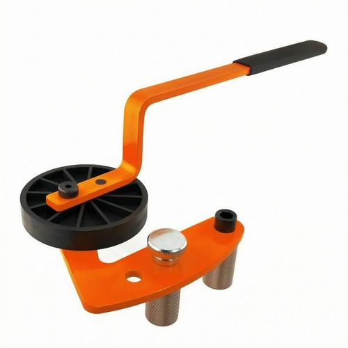 Deck board straightener wheel - board,