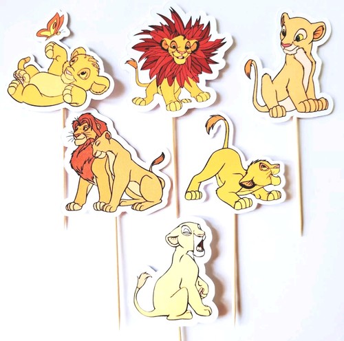 Lion king cupcake - lion, toppers