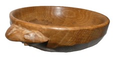 ROBERT THOMPSON MOUSEMAN OAK NUT BOWL 6.1/4 in. DIA.