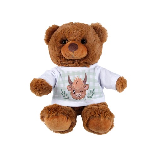 Highland cow teddy bear - cow, dark