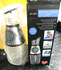Oil can Measure N Pour Salad Dressing And Oil Bottle, Holds 8.5 OZS.