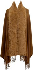 Cosy Faux Fur Trim Tasselled