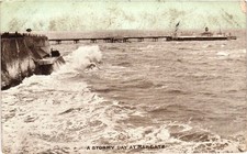 Stormy Day Margate Postcard -