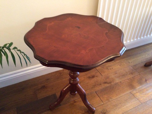 Vintage wood inlaid - wood, tripod