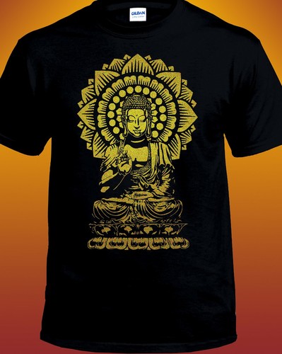 Golden buddha lotus mandala - buddha,