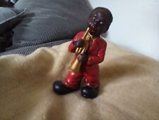Chalk americana black jazz figurine