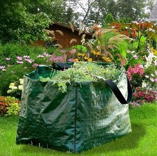 ?100L Large Jumbo Garden Waste Bag Refuse Storage Sack Handles Grass Compost UK