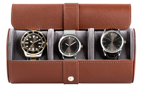 Slot leather watch roll - 3,