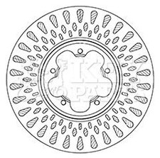 KEY PARTS KBD6066S Brake Disc