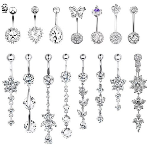 Belly bars button piercing - belly,