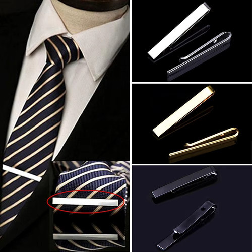 Mens metal tie clip bar - metal,