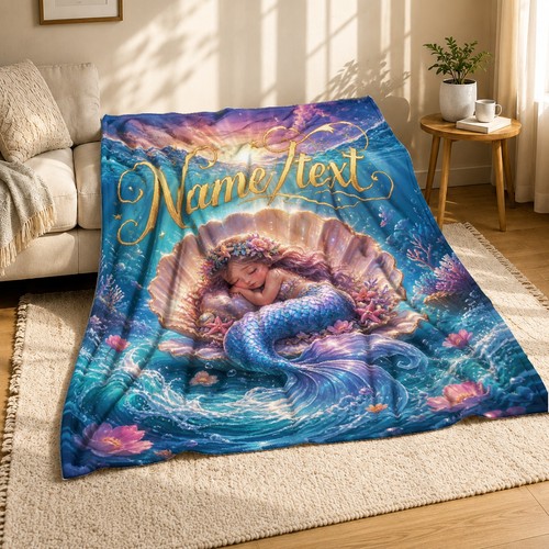 Sleeping mermaid child - child, on
