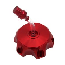 CNC Gas Fuel Tank Cap Breather Vent Dirt Pit Bike for 110 125 140cc Red