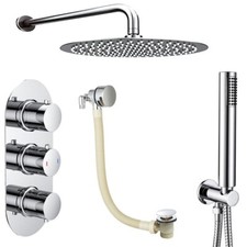 Chrome Round Triple Concealed