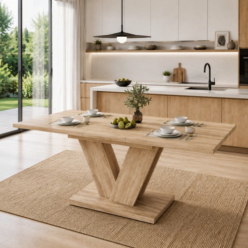 Extending dining table - extending,