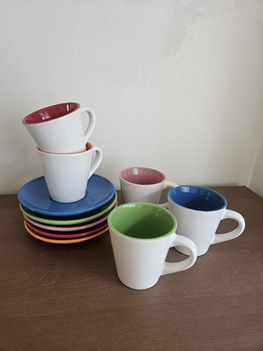 Colorful ceramic espresso cups - espresso,