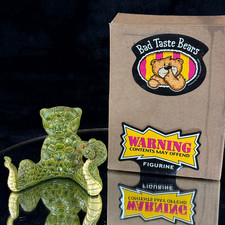 RARE Bad Taste Bear SNAKE SKIN Figurine Retired Collector's Item Naughty Humour