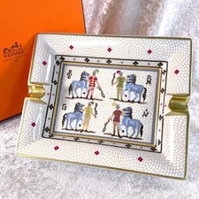 Hermes cigar ashtray - hermes, porcelain