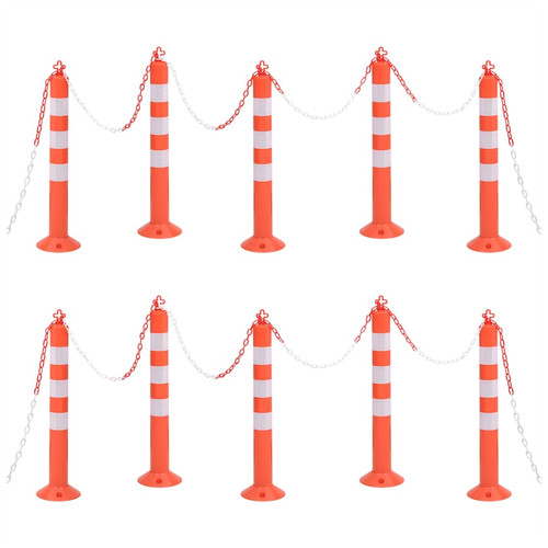 Traffic bollard set 10pc - bollard,