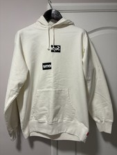 Supreme x Comme des Garcons Hoodie Split Box Logo, Unisex, White XL