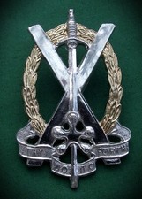 Tayforth Universities OTC "Firmin" Anodised British Army Military Cap Badge