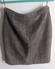 Joules Tweed Skirt UK 10 Brown ladies country look 