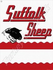 Suffolk Sheep Metal Sign 3