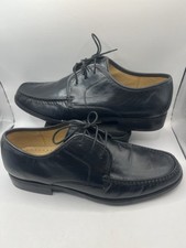 Clarks  Black Leather Moccasin Men Classic Lace Up City Formal Dress Shoes UK 11
