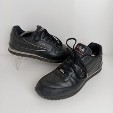 Fila Retro Classic Clip 10 Trainers Black/Charcoal UK 10 Mens