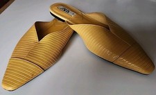 Zara Low-cut Leather Mules Sz