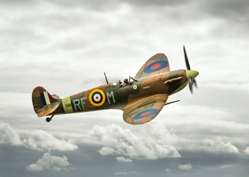 Raf spitfire card - raf,