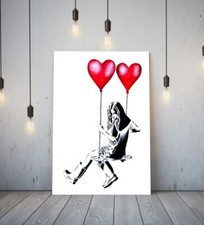 Banksy heart balloon girl - balloon,
