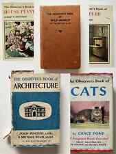 The Observer's Book series - hardcover - select your book Animals cats aircraft