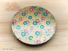 Zenette Pretty Floral- Vintage Make Up/Powder Compact-1bl
