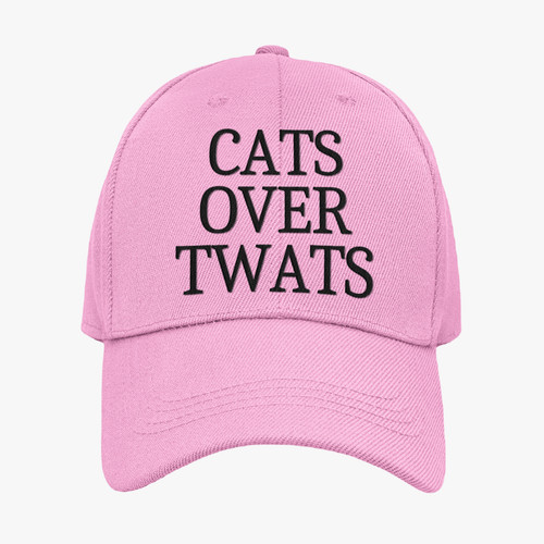 Cats over twats cap funny - over,