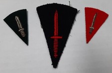 British Commando Insignia Braided Patches Vintage UK  Military Old Pattern X3