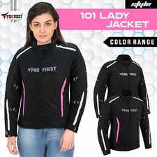 ProFirst Motorcycle Motorbike Women Ladies Jacket with Armour  CE UK Size