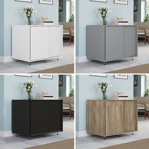 Door sliding chest cabinet - 2-door,