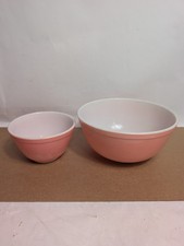2 original vintage pyrex USA 18 & 31 Cinderella pink mixing bowls