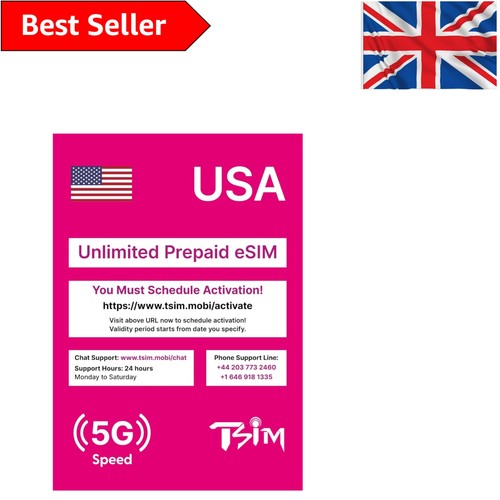 Unlimited day mobile esim - 5-day,